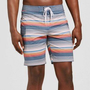 8.5" Stone Frankie Multicolor Striped Board Shorts